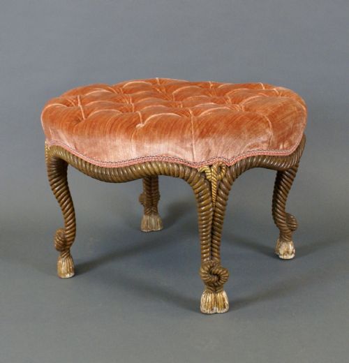 A DECORATIVE STOOL ATTRIBUTED TO AME FOURNIER - ADDITIONAL PHOTO 1