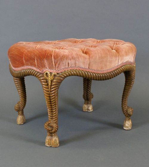 A DECORATIVE STOOL ATTRIBUTED TO AME FOURNIER - ADDITIONAL PHOTO 3