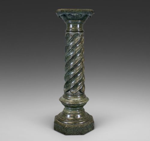 A French Mid 19thc Verde Antico Marble Column