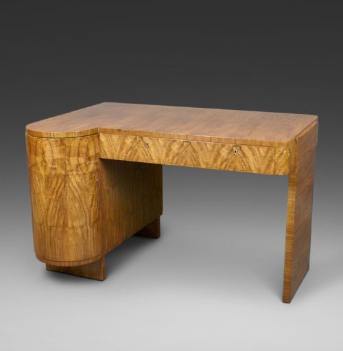An Art Deco Walnut Desk