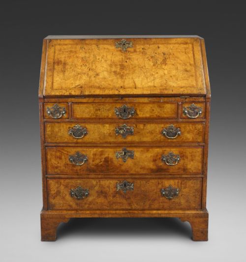 George II Burr Walnut Bureau