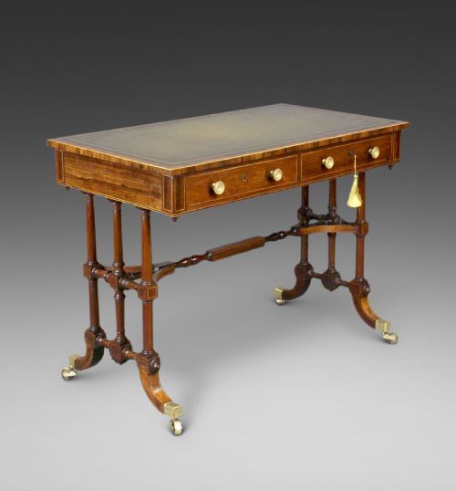 An Unusual Regency Rosewood Writing Table