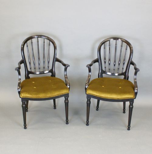 A RARE PAIR OF SWEDISH ARM CHAIRS - ADDITIONAL PHOTO 1