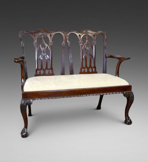 A Chippendale Revival "Chair-back" Sofa