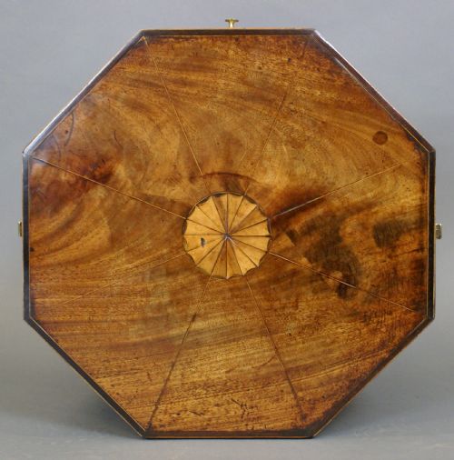 A FINE GEORGE III MAHOGANY BRASS BOUND WINE COOLER - ADDITIONAL PHOTO 1