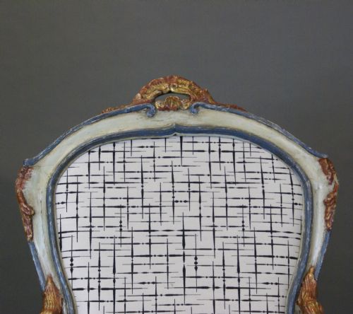 A RARE PAIR OF 18TH CENTURY BAROCCHETTO ARM CHAIRS - ADDITIONAL PHOTO 3