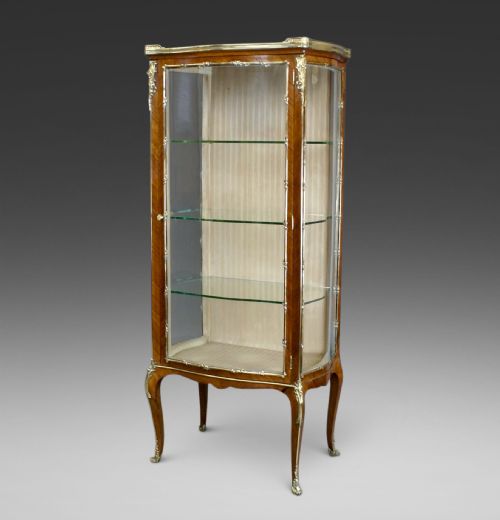 a fine french louis xv style vitrine - CATEGORY: ANTIQUE CABINETS - DATED 1870