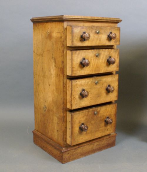A PAIR OF WALNUT AESTHETIC MOVEMENT CHESTS - ADDITIONAL PHOTO 4