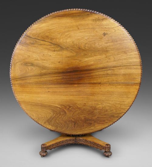 A Large Anglo Indian Rosewood Centre Table
