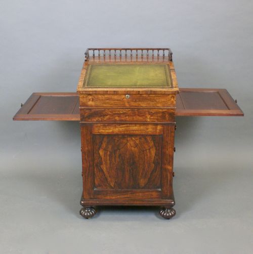 REGENCY ROSEWOOD DAVENPORT PROBABLY BY GILLOWS - ADDITIONAL PHOTO 2