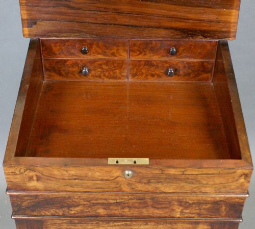 REGENCY ROSEWOOD DAVENPORT PROBABLY BY GILLOWS - ADDITIONAL PHOTO 6