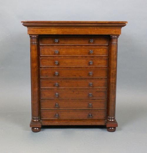 MINIATURE MAHOGANY CHEST OF DRAWERS - ADDITIONAL PHOTO 1