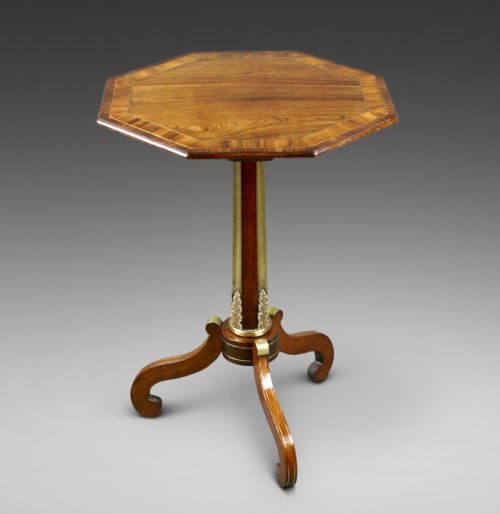 A Superb Regency Rosewood Tripod Table