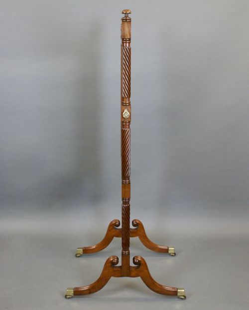 A WILLIAM IV MAHOGANY CHEVAL MIRROR - ADDITIONAL PHOTO 3