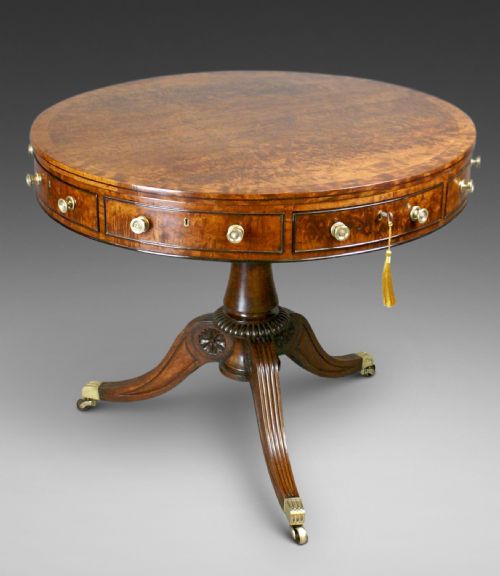 A Highly Unusual Regency Drum Table