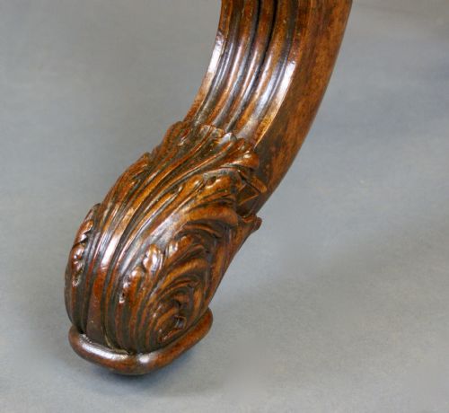 A FINE QUALITY REGENCY MAHOGANY STRETCHER TABLE - ADDITIONAL PHOTO 2