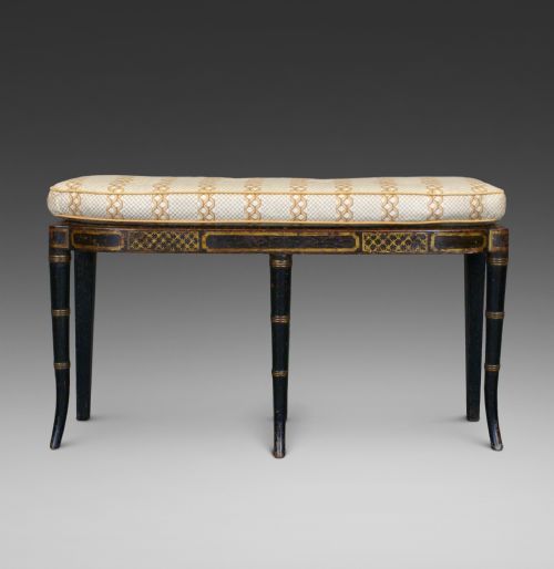A Rare Regency Chinoiserie Window Seat