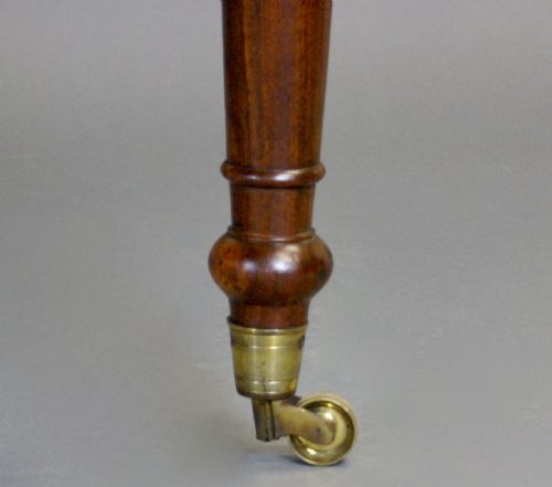 LATE GEORGE III MAHOGANY PARTNERS WRITING TABLE - ADDITIONAL PHOTO 6