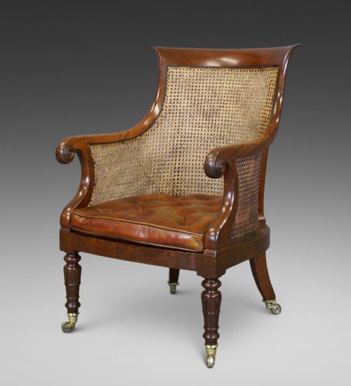 Regency Mahogany Bergere Chair