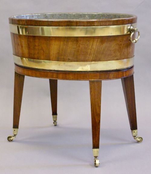 A GEORGE III OVAL WINE COOLER - ADDITIONAL PHOTO 3