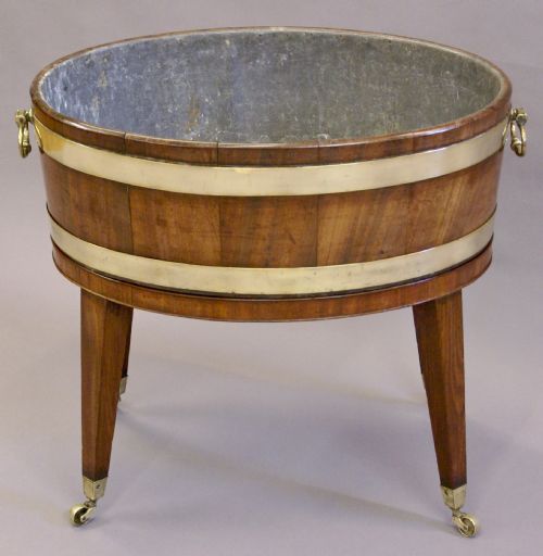 A GEORGE III OVAL WINE COOLER - ADDITIONAL PHOTO 4