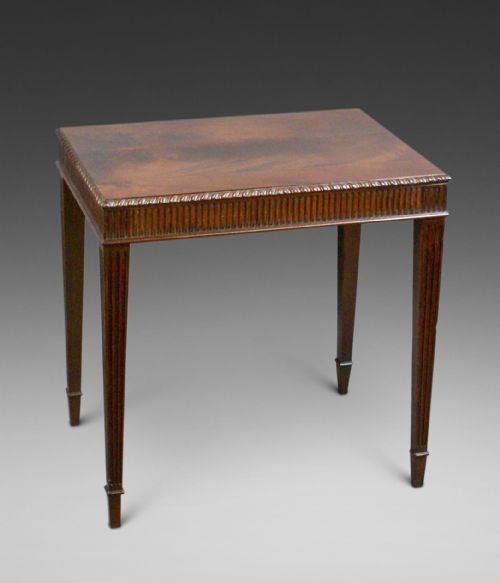 A Hepplewhite Period Mahogany Side Table