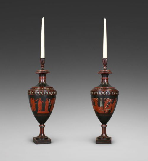 A Pair of Early 20th Century Neoclassical Candlesticks