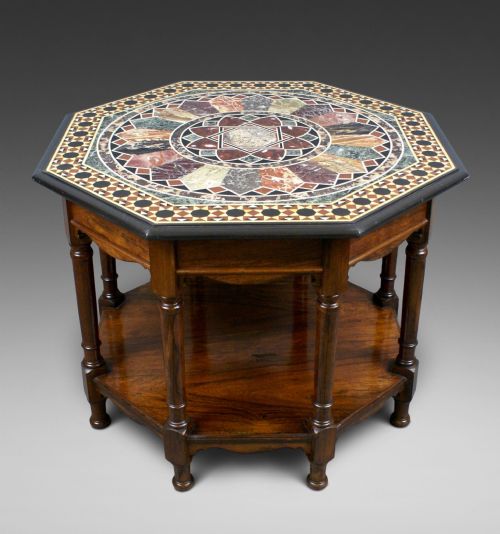 A Superb 19th Century Specimen Marble Top Table
