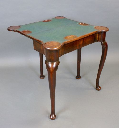 A SMALL GEORGIAN MAHOGANY CARD TABLE - ADDITIONAL PHOTO 2