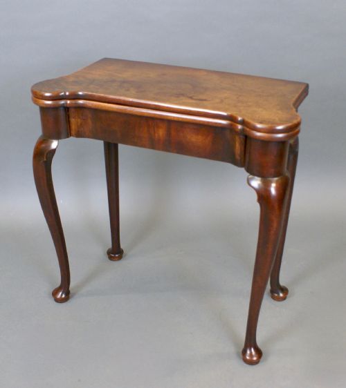 A SMALL GEORGIAN MAHOGANY CARD TABLE - ADDITIONAL PHOTO 5