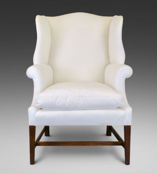 A George III Mahogany Wing Chair