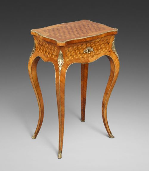 A French Parquetry & Ormolu Table