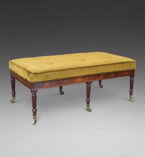 An Unusual George III Mahogany Stool