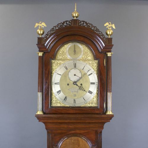 A FINE MAHOGANY LONG CASE CLOCK - ADDITIONAL PHOTO 3