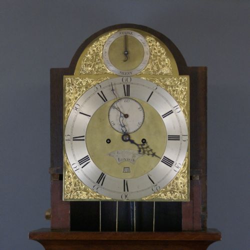 A FINE MAHOGANY LONG CASE CLOCK - ADDITIONAL PHOTO 4
