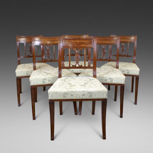A Fine Set of 6 Regency Dining Chairs
