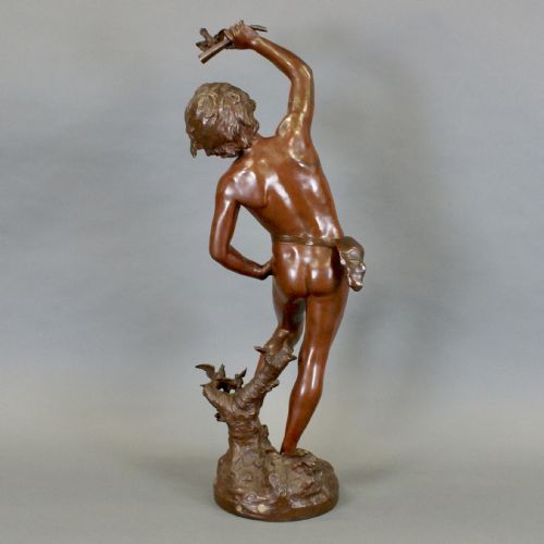 A BRONZE FIGURE AFTER AUGUSTE MOREAU 1834 1917 - ADDITIONAL PHOTO 3