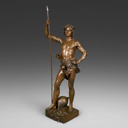A Late 19thc French Bronze Figure by Henri Ple