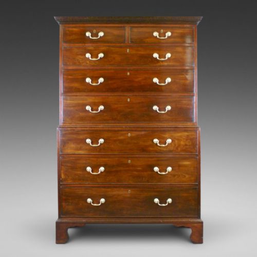 A Diminutive Georgian Mahogany Tallboy