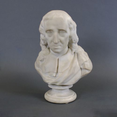 fig 1. 19Th Century Carrara Marble Bust Of John Milton (Poet)