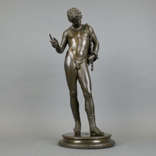 BRONZE A FIGURE OF BACCHUS COPIED FROM POMPEIAN ORIGINAL - ADDITIONAL PHOTO 1