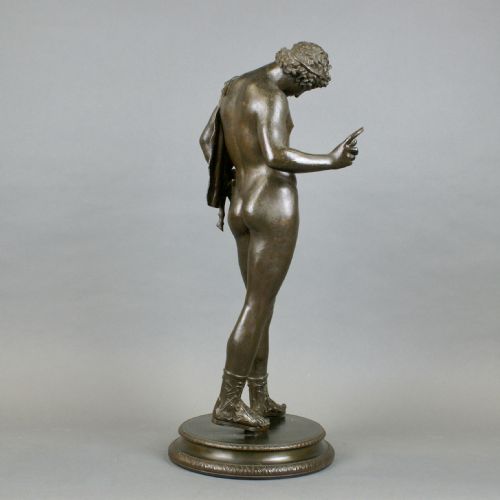BRONZE A FIGURE OF BACCHUS COPIED FROM POMPEIAN ORIGINAL - ADDITIONAL PHOTO 2