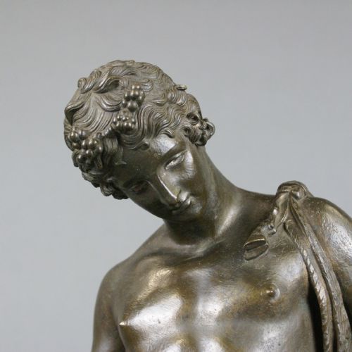 BRONZE A FIGURE OF BACCHUS COPIED FROM POMPEIAN ORIGINAL - ADDITIONAL PHOTO 3