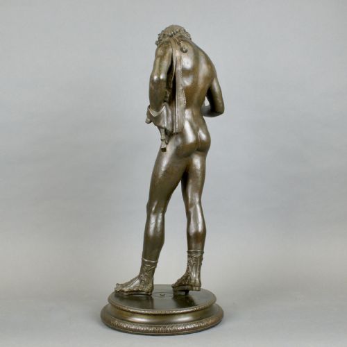 BRONZE A FIGURE OF BACCHUS COPIED FROM POMPEIAN ORIGINAL - ADDITIONAL PHOTO 6