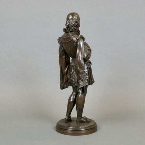 A FINELY DETAILED 19THC FRENCH BRONZE FIGURE - ADDITIONAL PHOTO 4