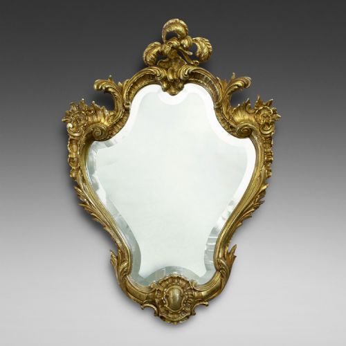 A Gilt Frame Rococo Style Wall Mirror