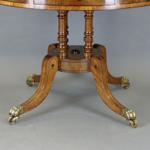 A REGENCY MAHOGANY DRUM TABLE - ADDITIONAL PHOTO 1