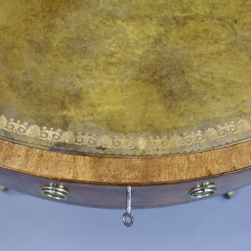 A REGENCY MAHOGANY DRUM TABLE - ADDITIONAL PHOTO 2