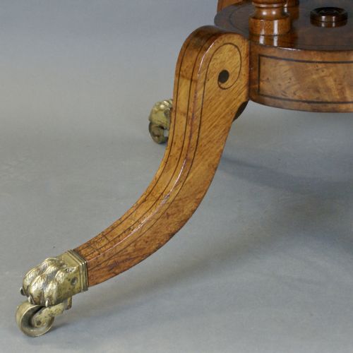 A REGENCY MAHOGANY DRUM TABLE - ADDITIONAL PHOTO 3