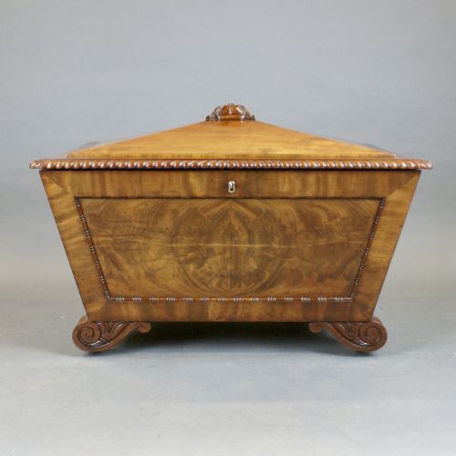 A VERY LARGE REGENCY SARCOPHAGUS WINE COOLER - ADDITIONAL PHOTO 4